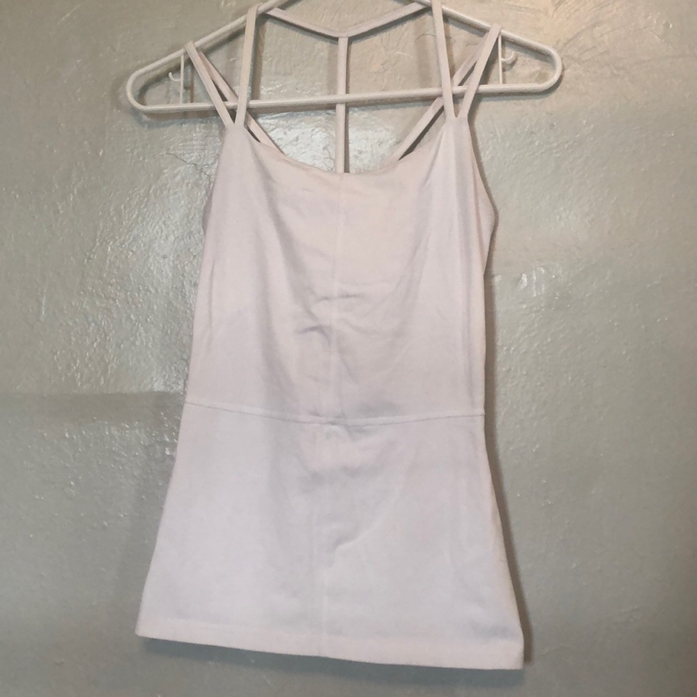 Karma white peplum tank